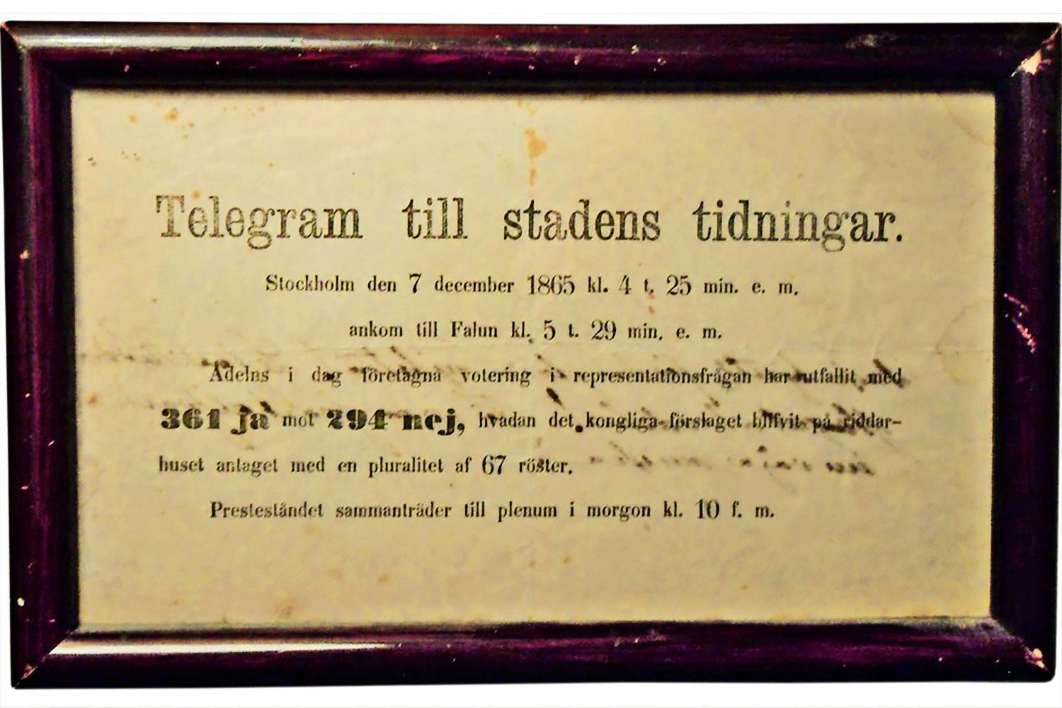 standsriksdagen avskaffas 1865 telegram rostresultat 6wpq8MGpuD3c7wEB